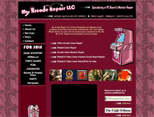Tablet Screenshot of myarcaderepair.com